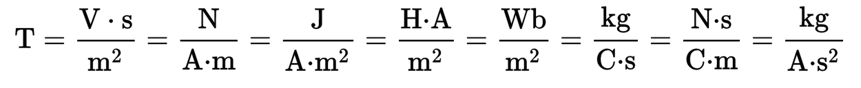 tesla-unit-formula